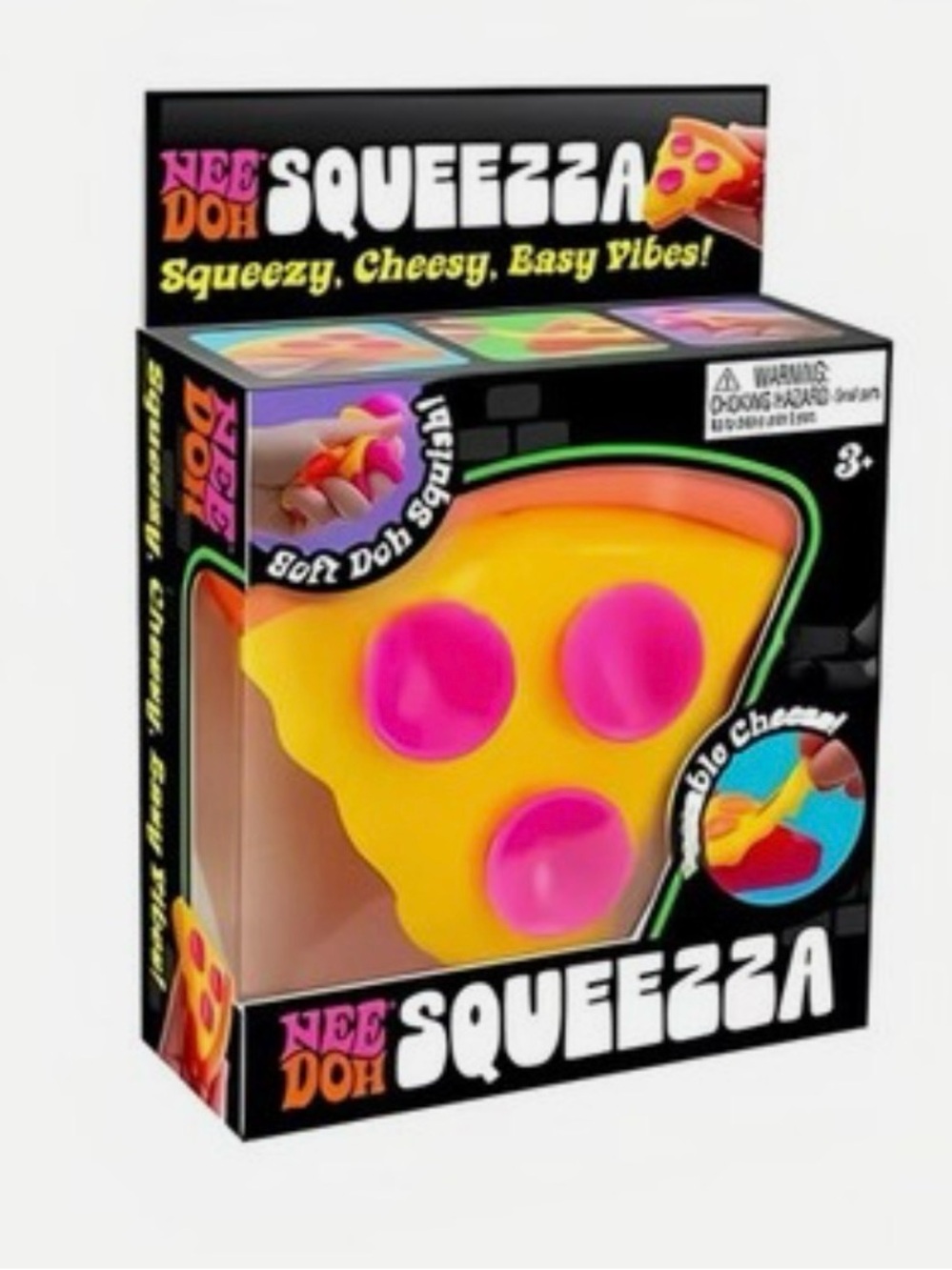 Nee Doh Squeezza Yellow Pizza Slice Sensory Toy